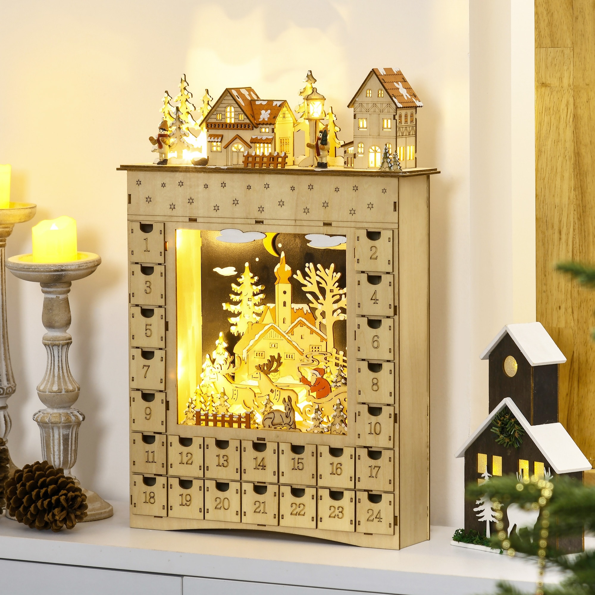HOMCOM Christmas Advent Calendar